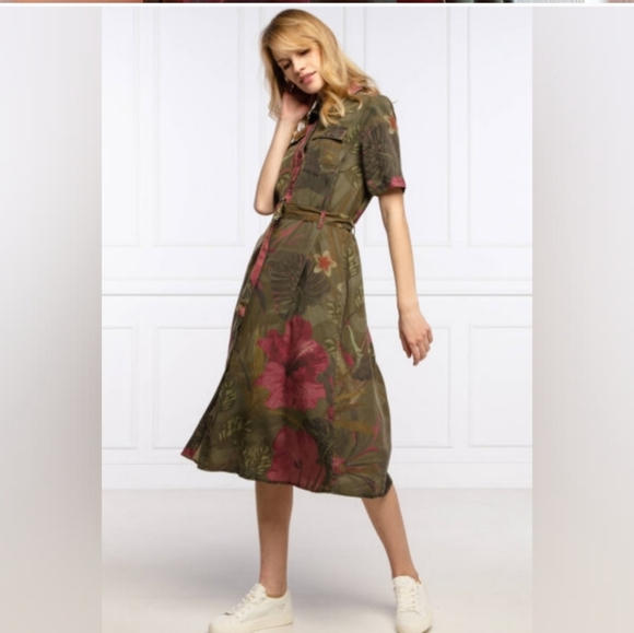 DESIGUAL Tencel Midi Dress - Picture 15 of 16